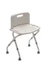 Freestanding Folding Shower Bath Stool With Back