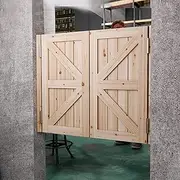 Cafe Swinging Doors Indoor Solid Wood Saloon Swing Door, Bar Door for Shopping Malls Kitchen Restaurant Partition Parlor Butler Door,with Auto Close Features, Hinges Included