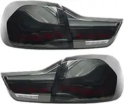 Taillight Assembly Compatible With BMW 4 Series M4 GTS F32 F33 F36 F82 F83 2013-2020 Dragon Scale Tail Light LED Turn Brake Lamp(BLACK 2013-2019)