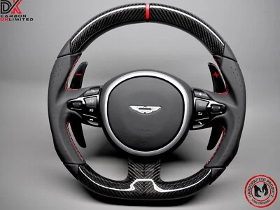 Aston Martin DBS DB11 Vantage Custom Red Ring Napa Carbon Steering Wheel v2