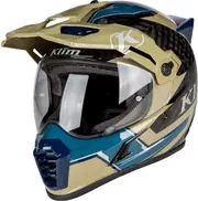 Klim Krios Pro Ventura, adventure helmet , color: Black/Olive/Blue , size: XL