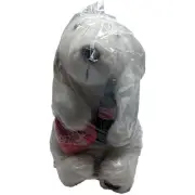 Vintage Sitting Coca Cola Coke Plush Stuffed 11" Polar Bear with Coke Bottle