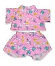 Pink PJ's Outfit Teddy Bear Clothes Fits Most 14" - 18" Build-a-bear and Make Yo