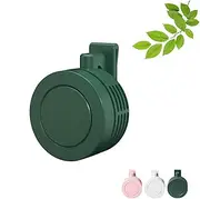 Portable Silent Mini Bladeless Electric Fan, Mini Bladeless Fan Clip On, Adjustable 3-Speed Suspended Waist Fans for Outdoor Travel OfficeTravel (C#1)