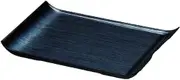 Art Tray Black and Silver Brush Brush Black [10.8 x 7.1 x 1.0 inches (27.5 x 18 x 2.5 cm)]