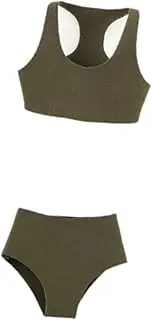 STARTIST 1/6 Scale Female Clothes Top and Bottom Underwear Set Swimsuit 1:6 Miniature Action Figure Clothes 12 inch BJD Doll Clothing , Green