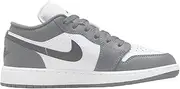 [Nike] Air Jordan 1 Low Big Kids' Shoes (553560-152, White/Iron Grey/Black)