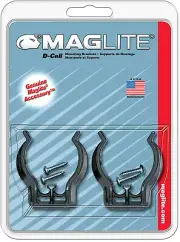 Maglite Mounting Clips Brackets for D-Cell Torches Flashlights - ASXD026L