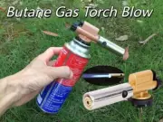 BBQ Fire Lighter Frame Gun Butane Gas Torch Blow Camping Iron Welding Soldering