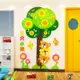 ✺∏卡通動物大樹牆貼畫3D立體壁貼裝飾兒童房牆面佈置幼兒園教室遊樂場