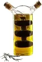 Borosilicate Double Wall Oil and Vinegar Bottle with Cork Lids
