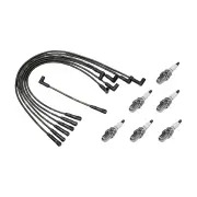 6 x NGK Spark Plugs + Bosch Ignition Leads Kit for Ford Falcon EB ED XG XH EA XG