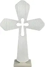 Wooden Crosses for Crafts - Craft Crosses Wooden Stand Crosses Art Sign,Standing Hollow Tabletop Ornaments, Wooden Crosses, Table Centerpieces for Home Wedding