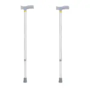 2x Telescopic Walking Sticks Adjustable Height Lightweight Portable Retractable
