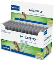 Virbac Milpro Allwormer for 0.5-2 kg Small Cats and Kittens 24 Tablets