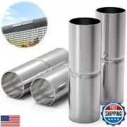Fixirons 4 PCS Top Rail Fence Sleeve 1-5/8" X 6" Top Rail Sleeve Chain Link F