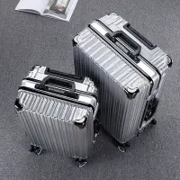 在飛比找樂天市場購物網優惠-優樂悅~行李箱男女學生韓版密碼箱拉桿箱旅行箱鋁框萬向輪鋁框皮
