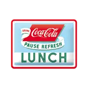 Nostalgic-Art Small Sign Coca-Cola - Lunch