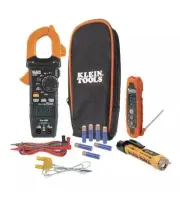 Klein Tools CL320KIT HVAC Kit~ Clamp Meter, IR07 Dual IR Thermometer, NCVT-3P