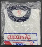 Sealed Pabst Blue Ribbon Beer Ringer Tee Shirt SMALL Retro DEADSTOCK NOS Hanco