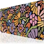 Floral Desk Mat, XXL Mouse Pad, Computer Mats for Desktop, Smooth Gaming Mous...