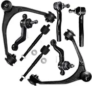 8-PC SET Front Suspension Control Arm Kit - Fit For Lexus GS300 For Lexus GS400 For Lexus GS430 For Lexus SC430 Front Upper Control Arm And Ball Joint Inner & Outer Tie Rod End Lower Ball Joint