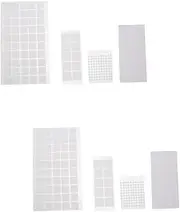 TEHAUX 2 Sets Removable Double Stick Tape Round Square Dot Stickers Adhesive Dots for Crafts