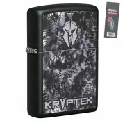 Zippo 49333 Kryptek Typhon Black Matte Pocket Lighter + FLINT PACK