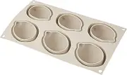 Silikomart Rectangular Baking Pan, Gray, 3-3/4-Fluid Ounces, Made in Italy, BPA-Free, Food-Safe, Easy to Clean, Microwave, Oven, Freezer, Refrigerator