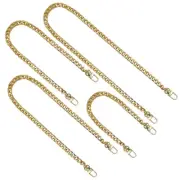 4 Pcs Messenger Bag Handbag Chain Straps for Purses Handbags Miss Woman