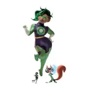 Green Lantern DC League of Super-Pets Official Cardboard Cutout with 2 Minis