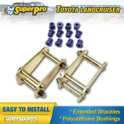 Extended Greasable Shackles & SuperPro Bushings kit for Landcruiser 60 Series
