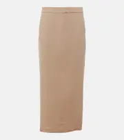 [Vince] Vince Linen-blend maxi skirt AU 8 beige