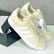 Adidas Grand Court 2.0 Women's Size 8 Alumina Cloud White Gold Casual Sneakers