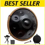 Beginner-Friendly 22" Handpan - 9 Notes D Minor Kurd for Healing and Outdoors