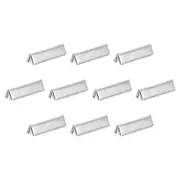 32Pcs Pinch Crimp Ends, 25mm Cord End Clasps Ribbon Crimp Ends, Silver