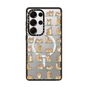 Galaxy S25 Ultra Impact Magnetic Case Corgi Yoga