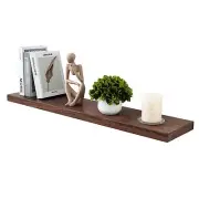 Deep Floating Shelves, 36"W x 8"D Floating Shelves for Wall, Rustic Wood Floa...