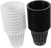 BESPORTBLE 20Pcs Net Pots for Hydroponics Durable Planting Baskets with Optimal Drainage for Garden Balcony and Nursery Use Includes Pots