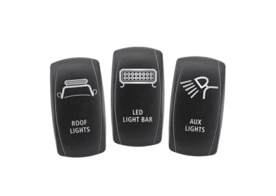 Narva Switch Faces - Roof/Light Bar/Aux Lights (3Pk) 63262BL