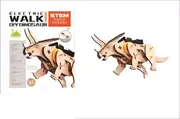Synthetic DIY Electric Walking Triceratops Dino Puzzle