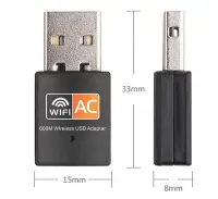 在飛比找Yahoo!奇摩拍賣優惠-AC600M雙頻無線網卡 5G迷你usb 電腦wifi信號接