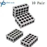 1-2-3 Blocks 23 Holes .0002" Machinist 123 Jig 10 Matched Pair High Precision