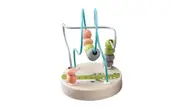 Kaper Kidz Wooden Crocodile Jungle Animal Small Roller Coaster Bead Maze - Hand-Eye Coordination Toy