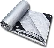 PE Foldable Tarps - Heavy Duty Plastic Tarps Outdoor Large Tarp Covers,Waterproof Rug for Outdoor Under Tent Camping Beach Hiking Picnic, with Storage Bag (240x290cm)