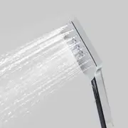 ACA WELS 3 Functions Massage Jet Hand Held Shower Head ABS Bath Sprayer Chrome Silver