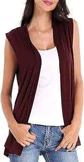 [Urban CoCo] Women's Sleeveless Open Front Cardigan Vest Coat