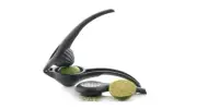 Tupperware Zest N Press Black Kitchen Tools Gadget - Citrus Juicer & Zester New