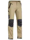 Bisley Mens Flx & Move™ Stretch Work Pants Khaki (BPC6130) 107S *Last Pair*