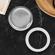 Cloudpower Silicone Gaskets Replacement Silicone Seals Airtight Silicone Gasket Sealing Rings For Coffee Espresso Moka Stovetop Pot Silicone(12 cup+sieve)